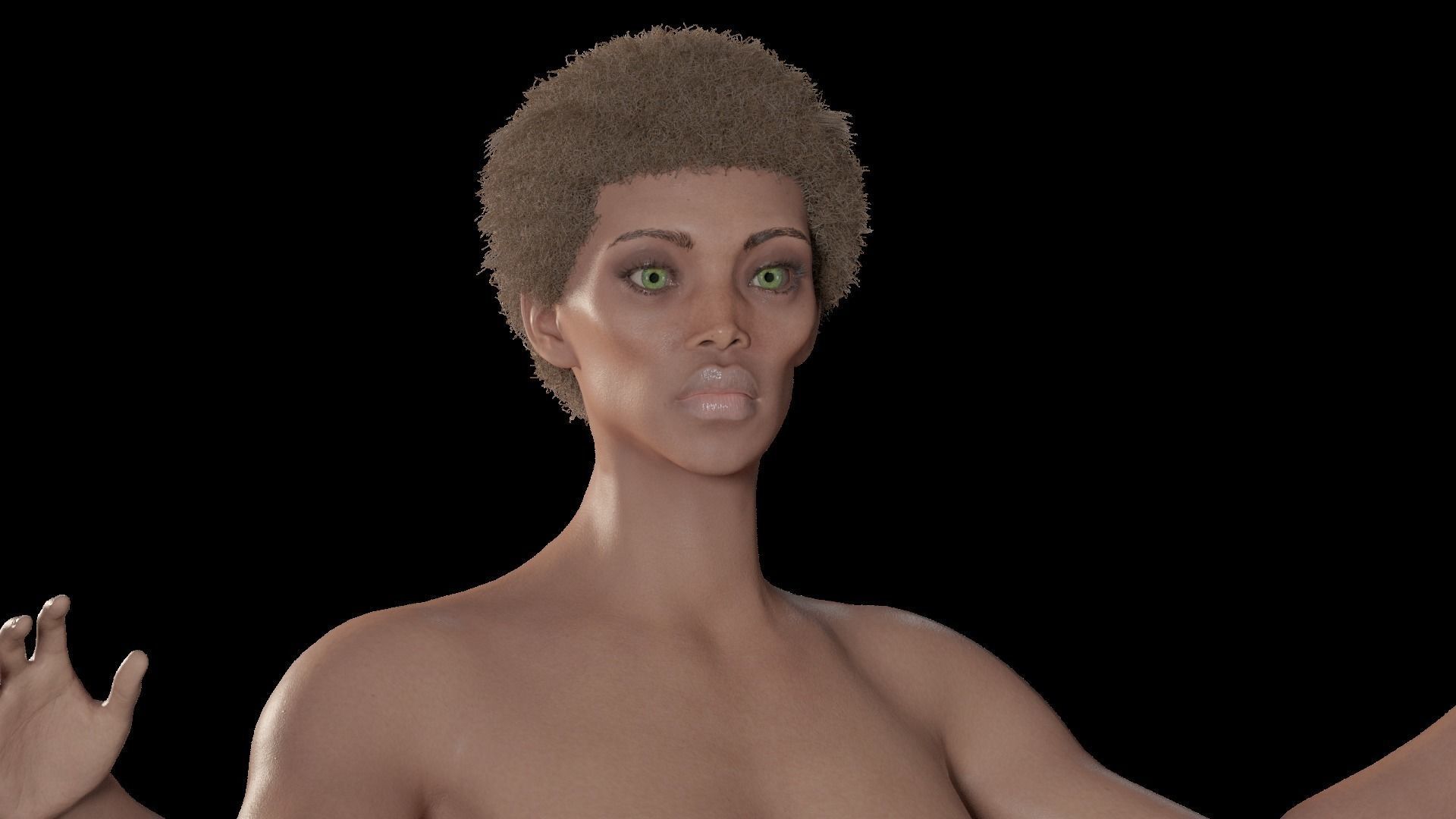 Rem - Stylized rigged Blender Character 3D model_7