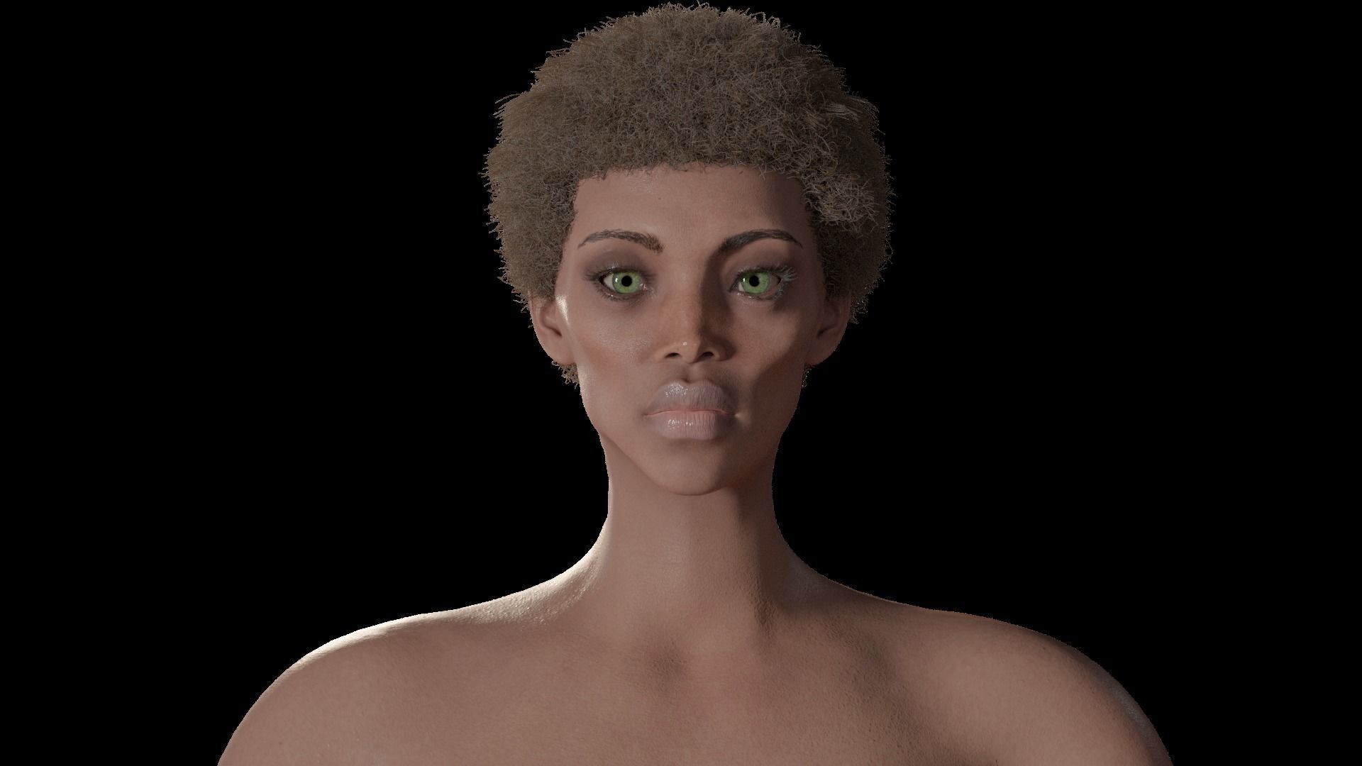 Rem - Stylized rigged Blender Character 3D model_3