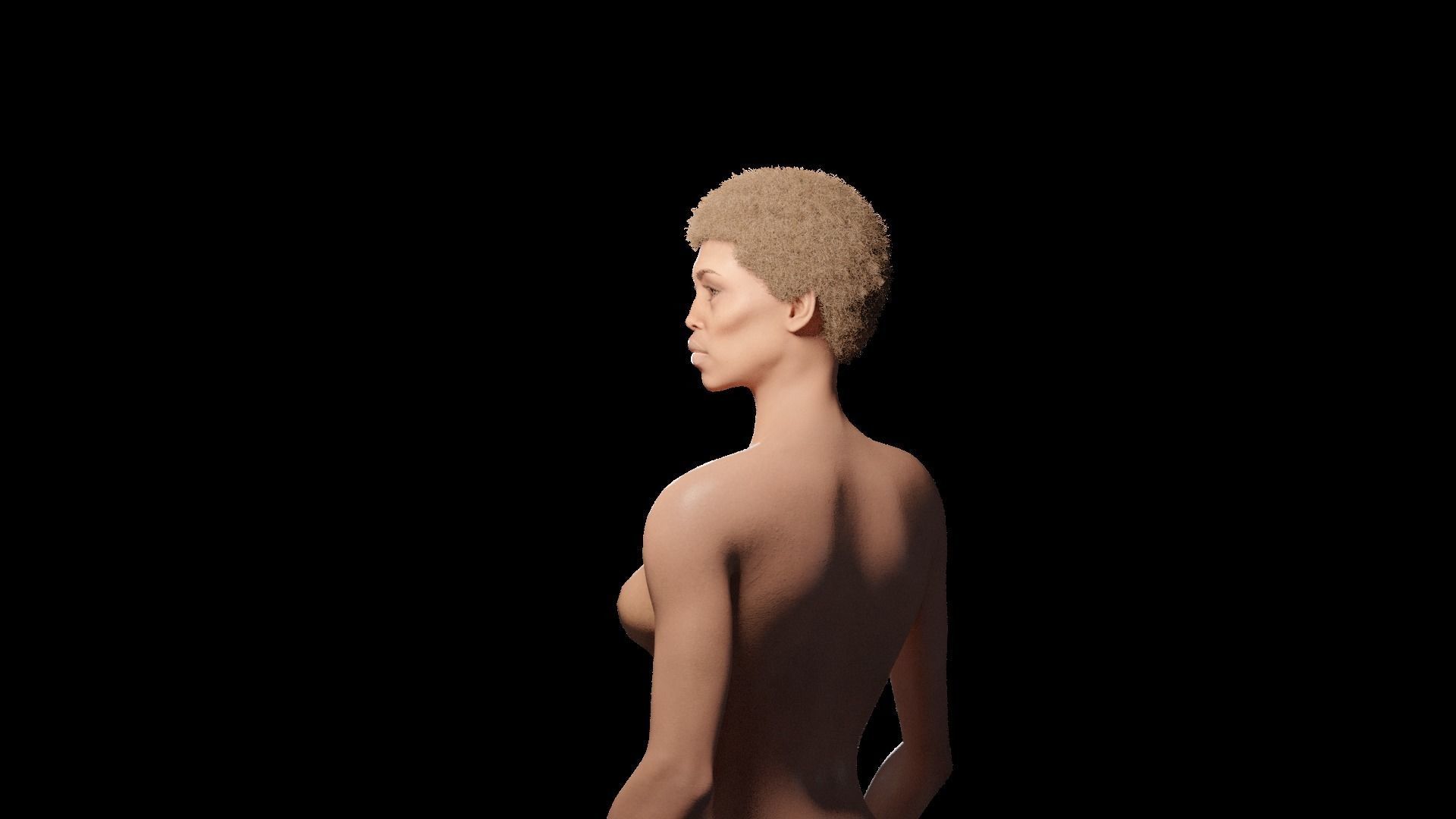 Rem - Stylized rigged Blender Character 3D model_4