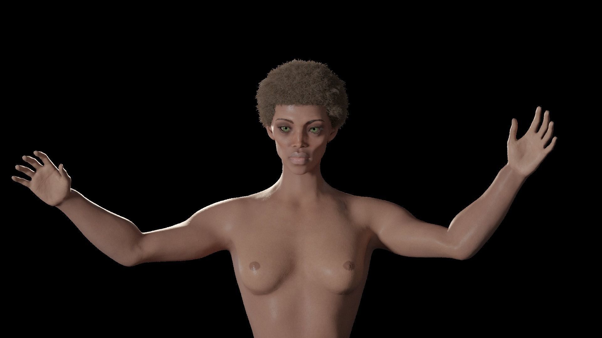 Rem - Stylized rigged Blender Character 3D model_12