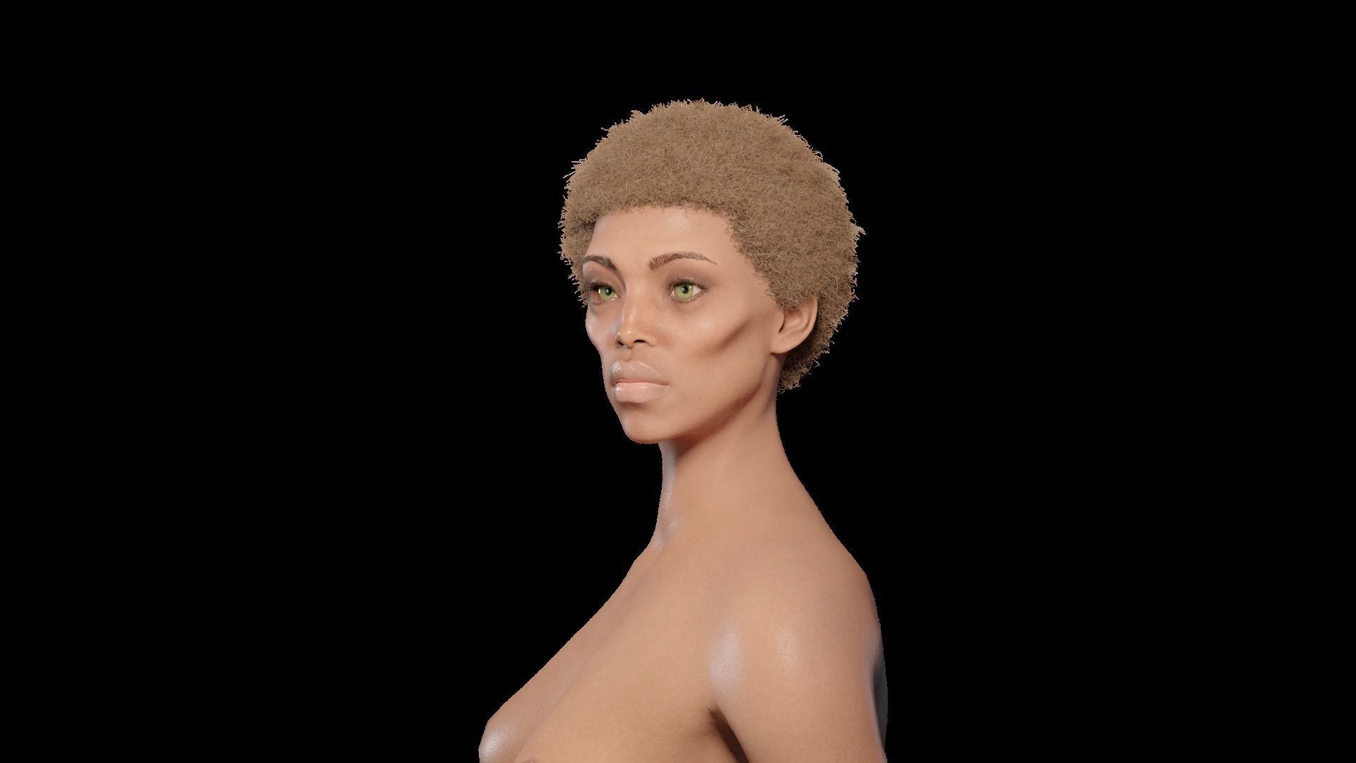 Rem - Stylized rigged Blender Character 3D model_2