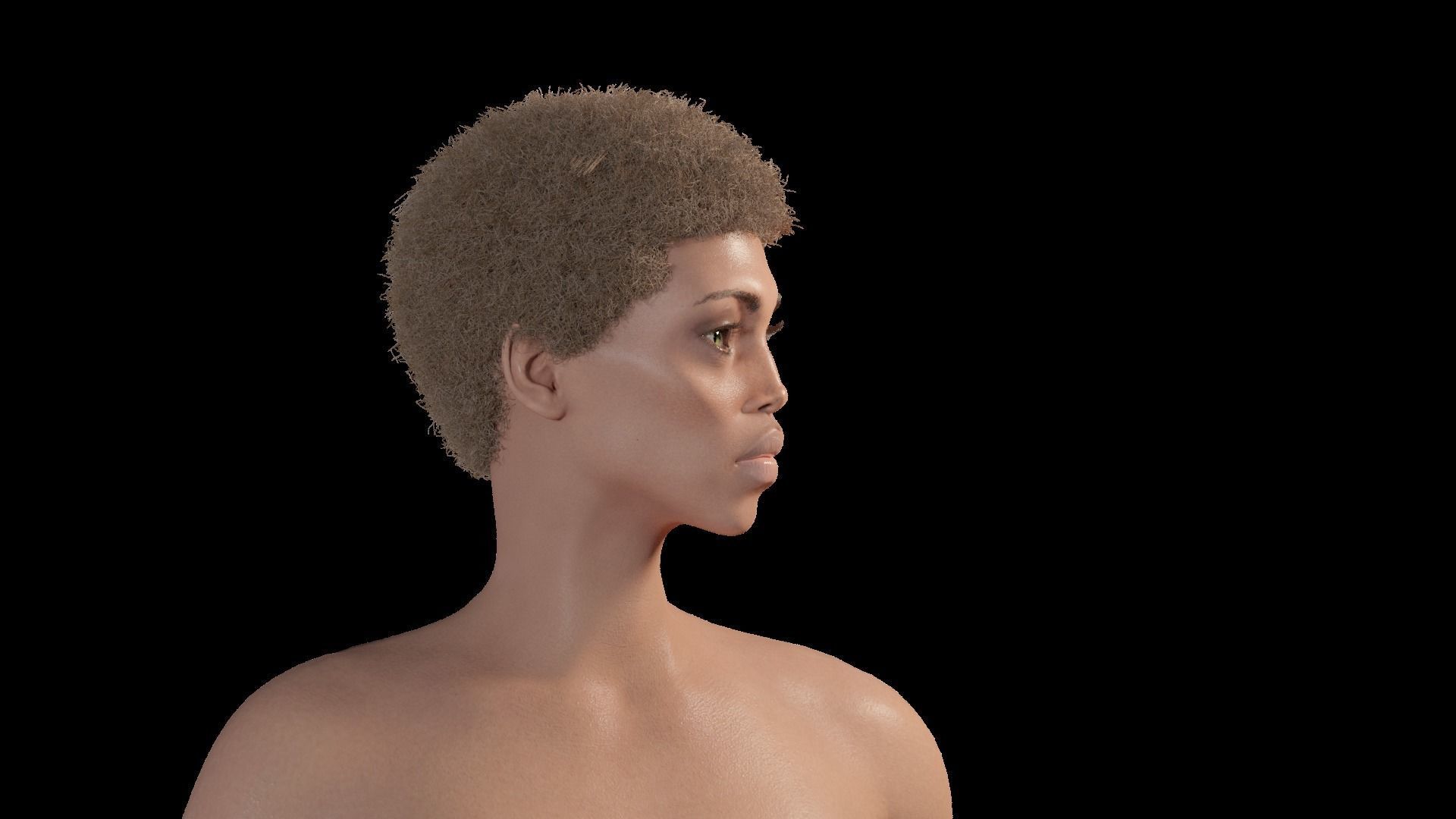 Rem - Stylized rigged Blender Character 3D model_14