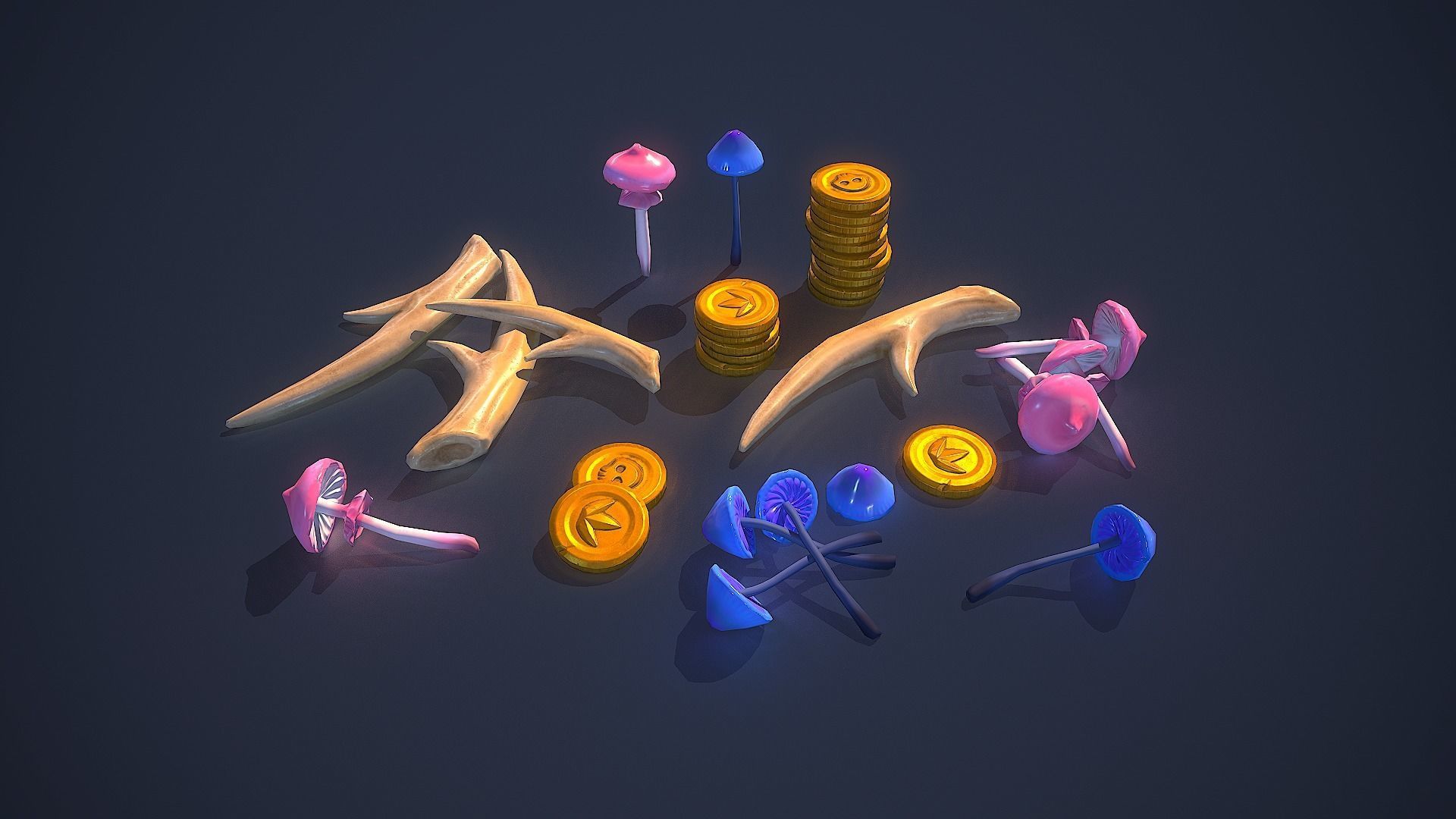 Loot Pack Low-poly 3D model_5