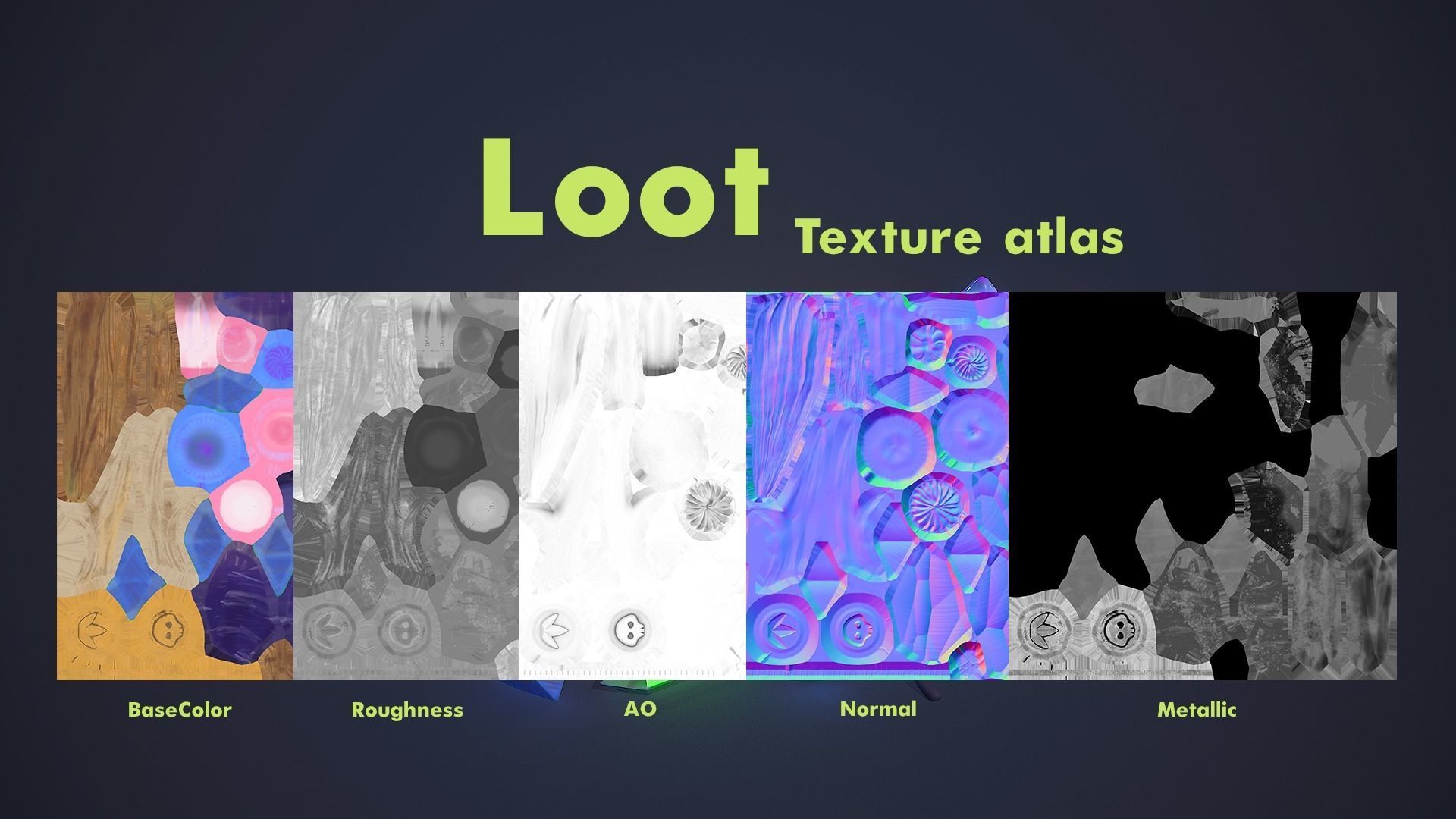 Loot Pack Low-poly 3D model_9