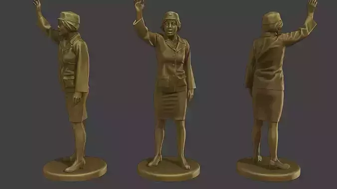 CzechoSlovak Female Communist Police FCCP1 6 3D print model