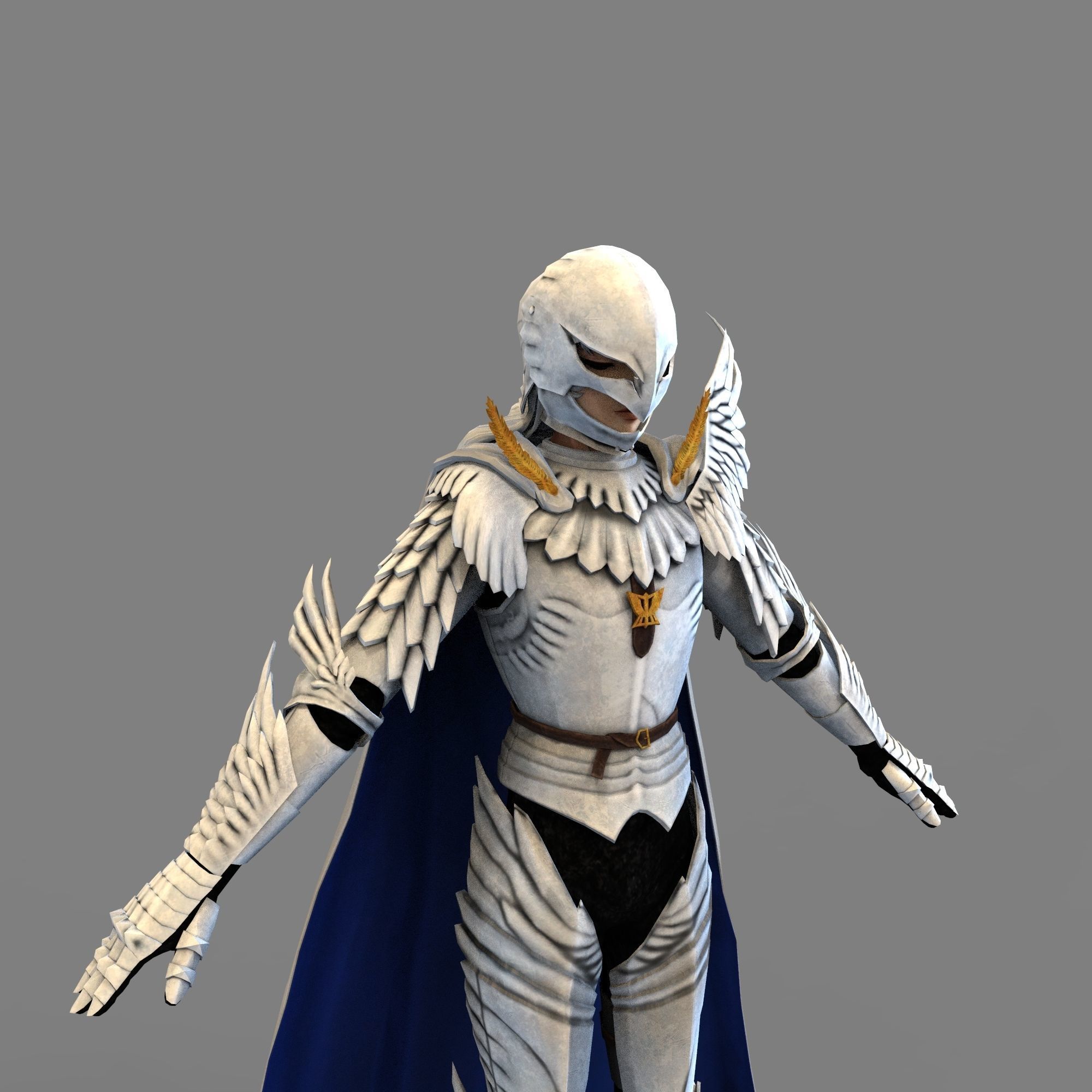 GUTS Griffith Full Body Wearable Armor with Helmet and Sword 3D print model_7