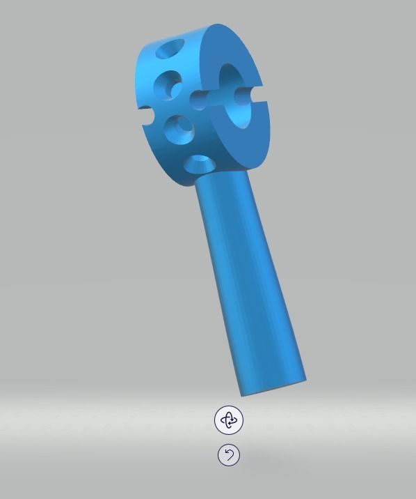 YD204 pipe with hole in it 3D print model_22