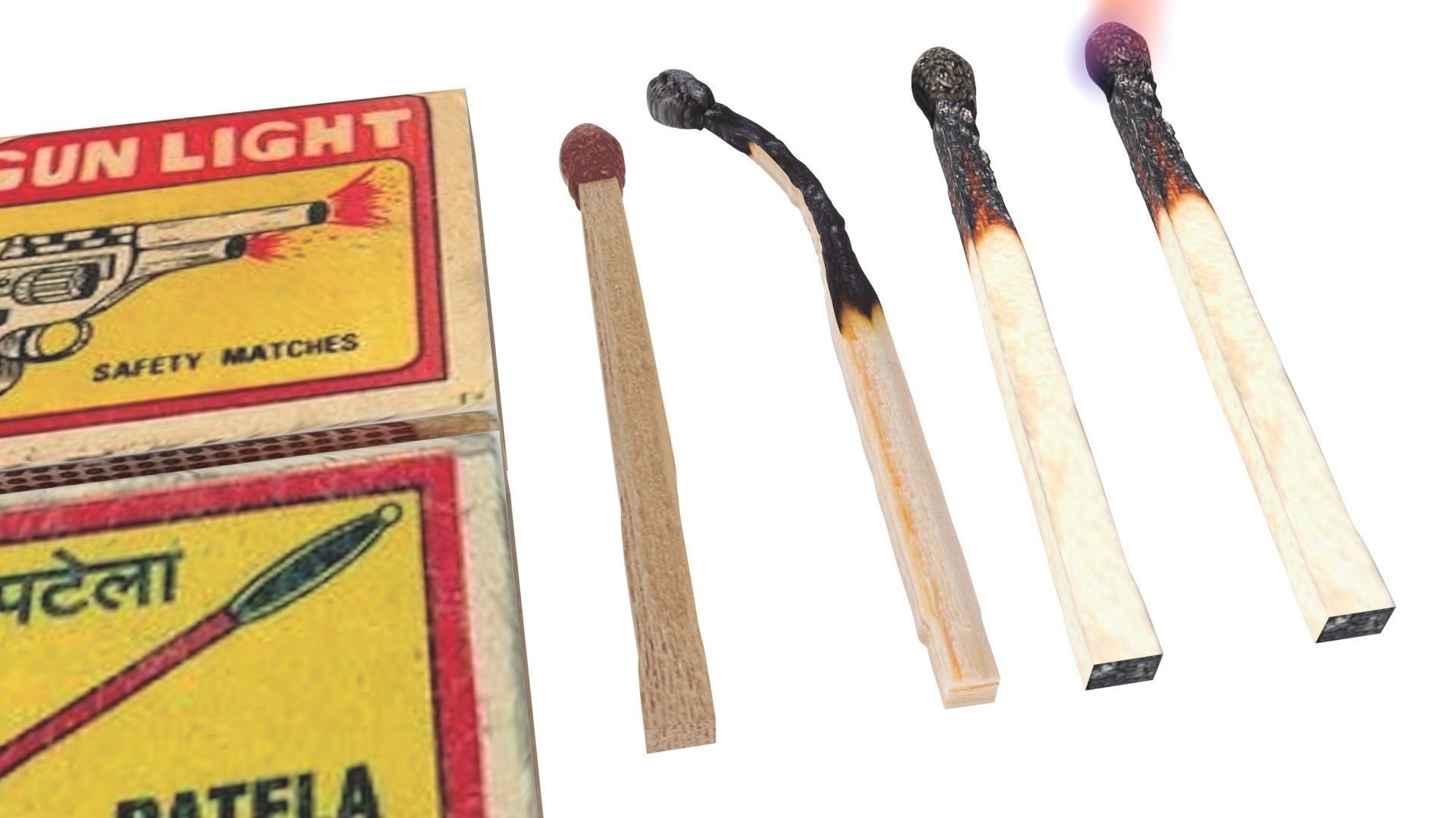 Matches Set 3D model_23
