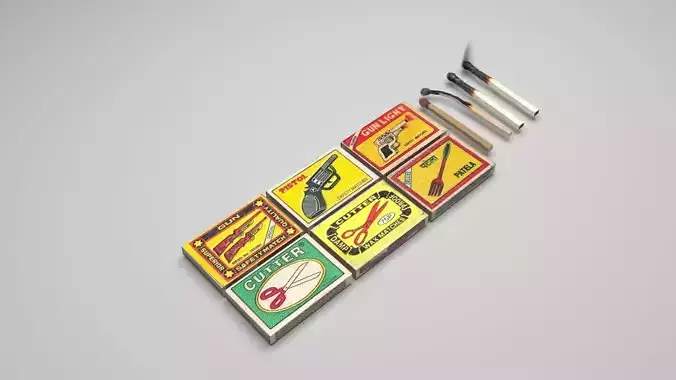 Matches Set 3D model