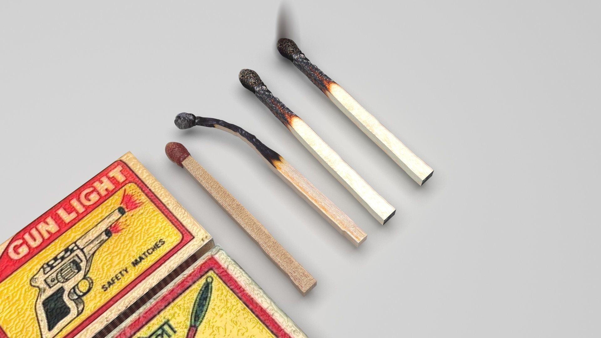 Matches Set 3D model_11