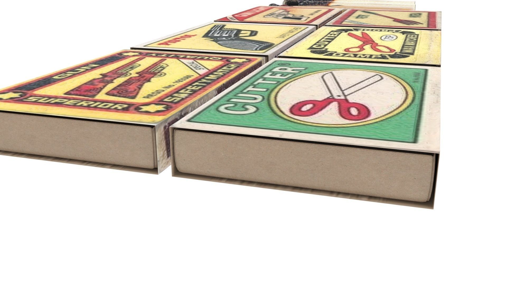 Matches Set 3D model_27