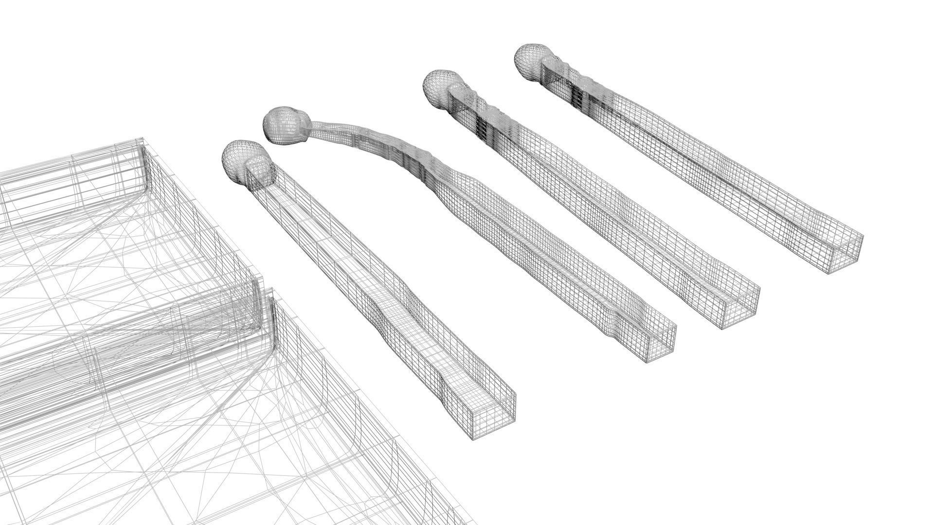 Matches Set 3D model_36