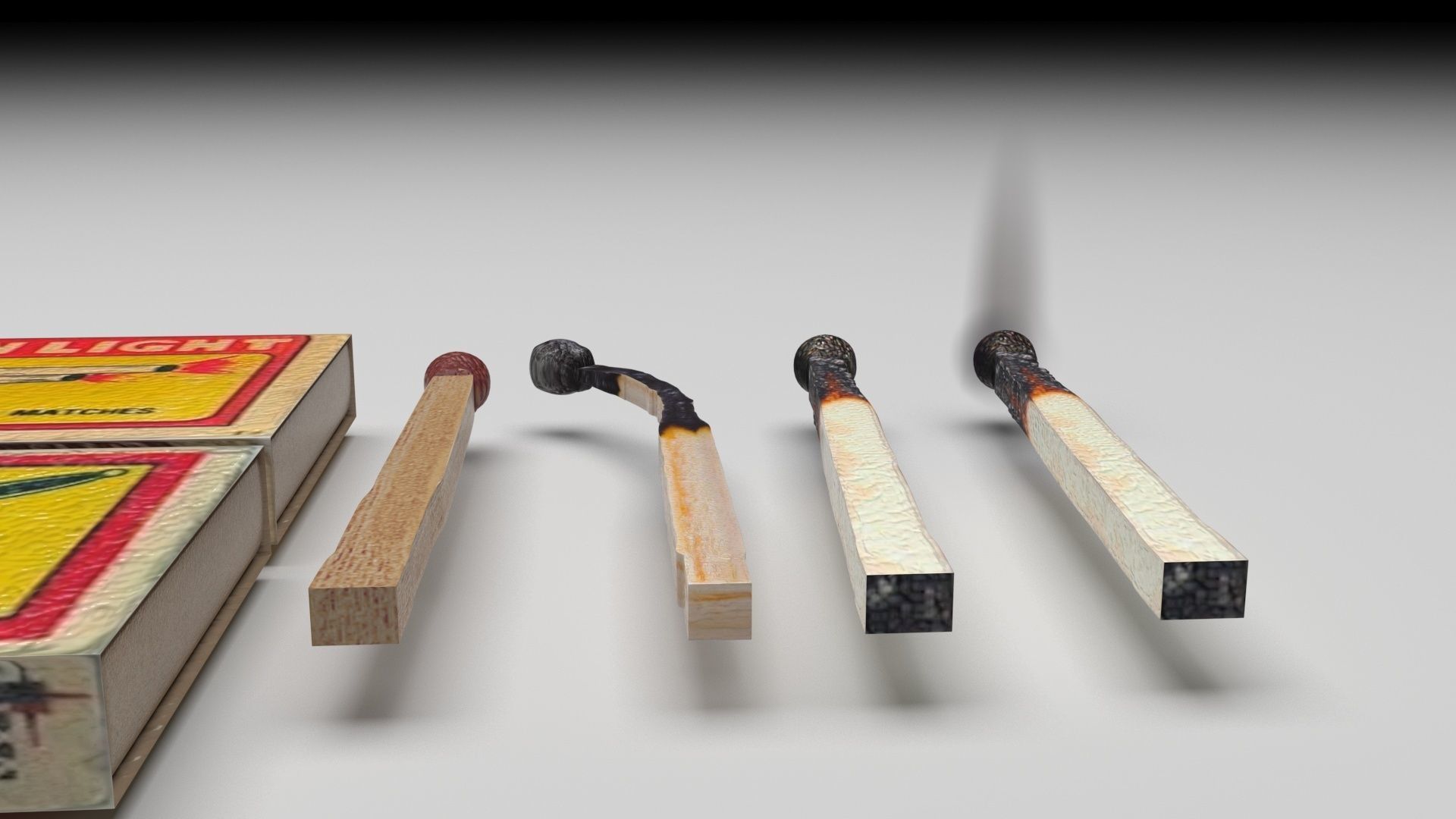 Matches Set 3D model_12