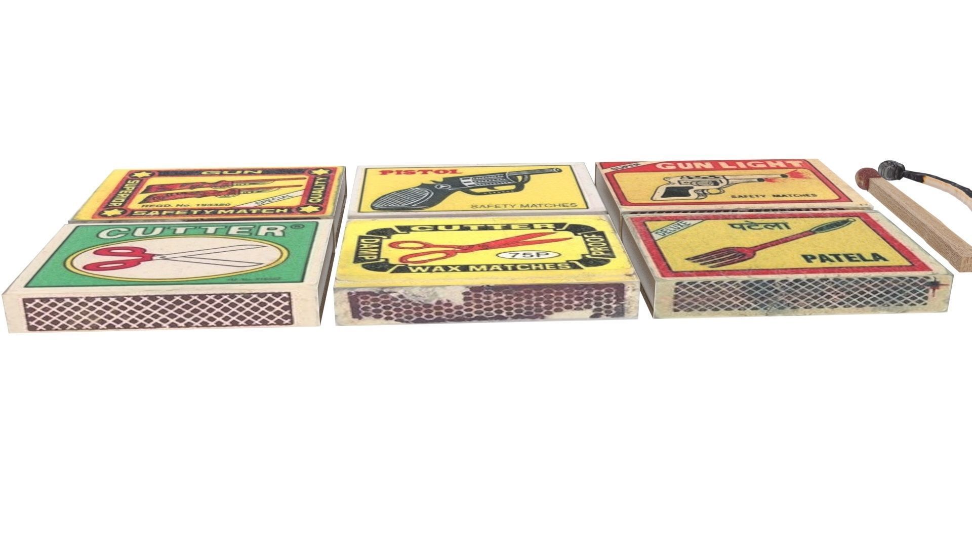 Matches Set 3D model_22