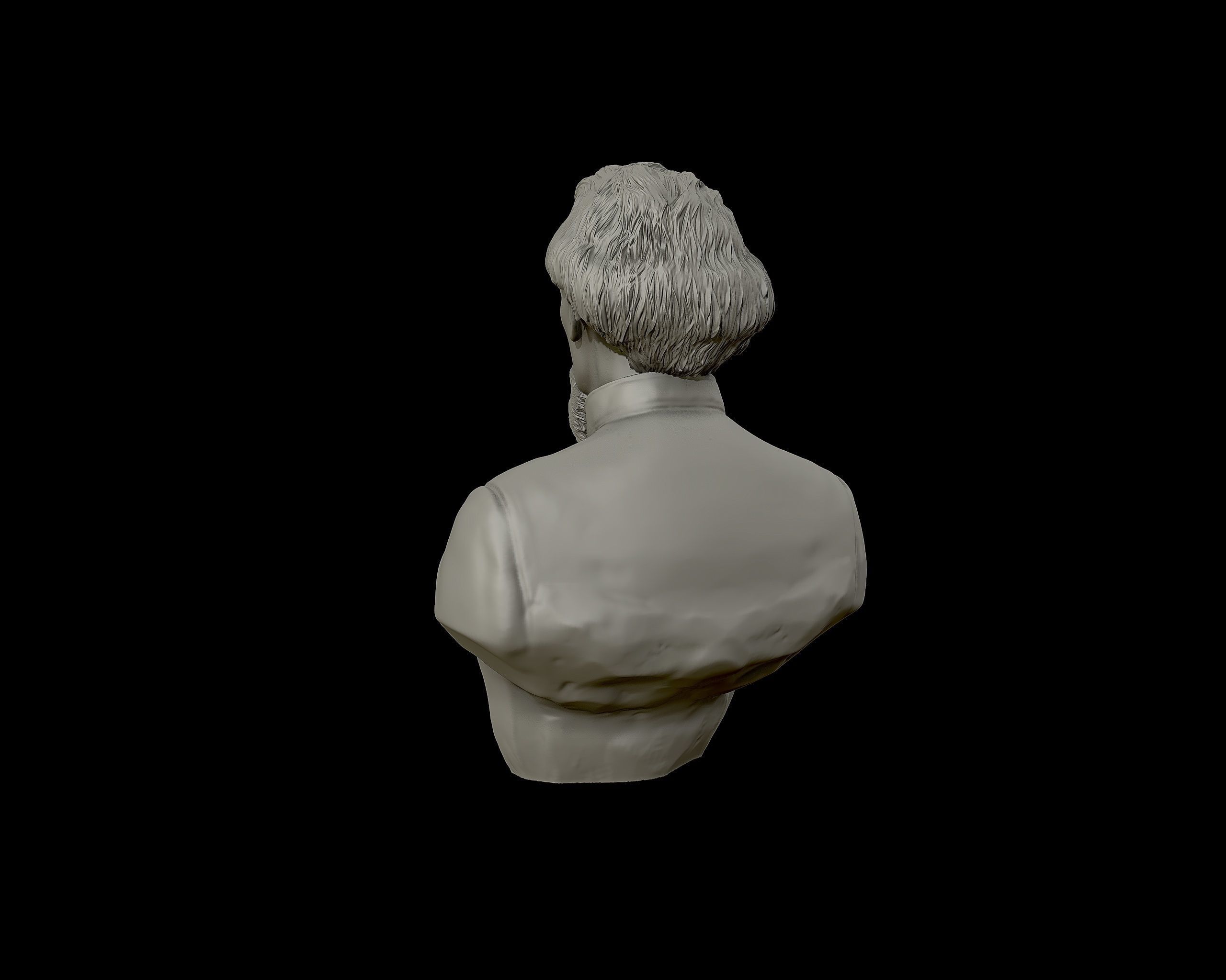 General Nathan Bedford Forrest bust sculpture 3D print model_16