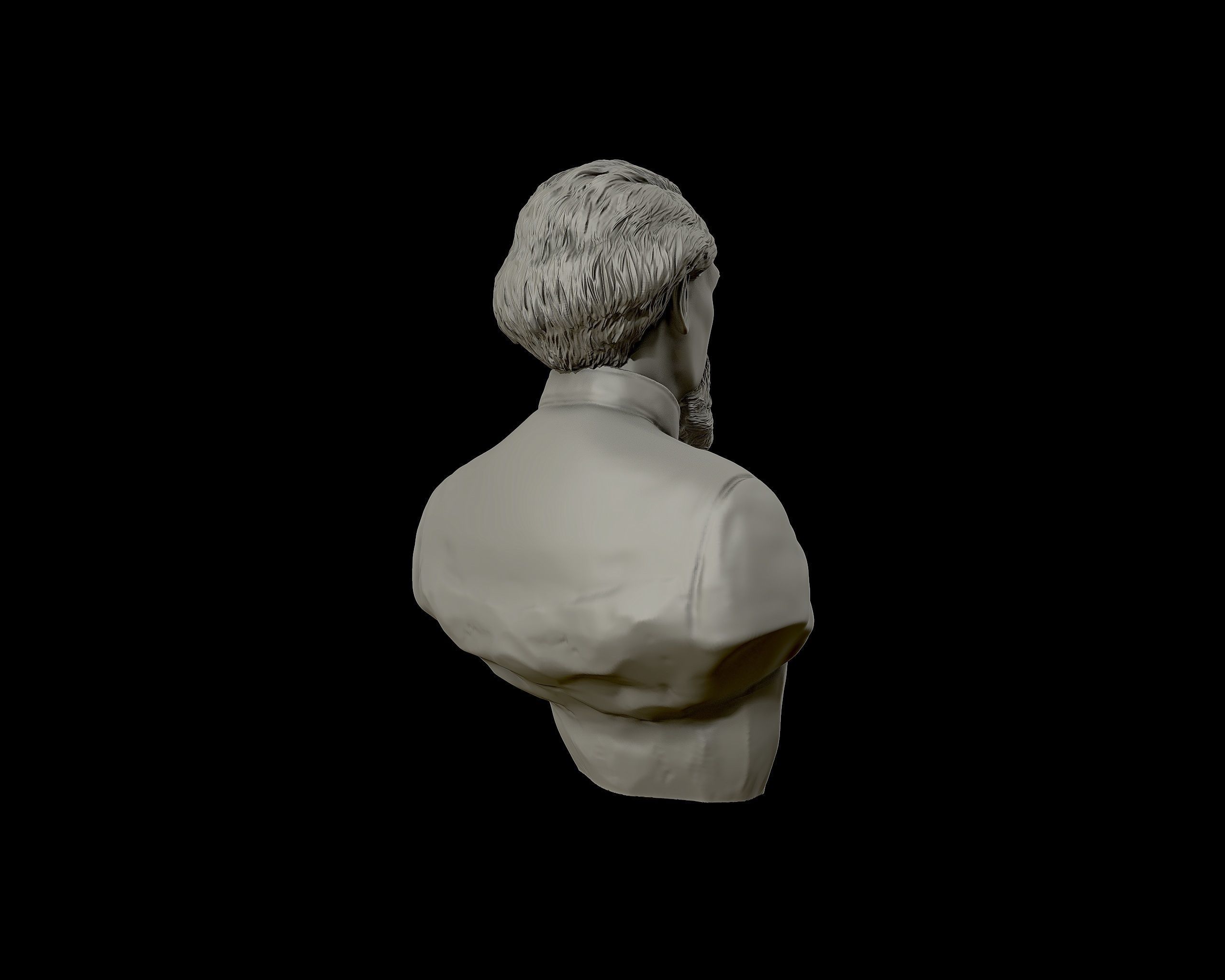 General Nathan Bedford Forrest bust sculpture 3D print model_17