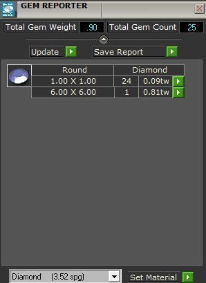 Cushion Sapphire Banch Ring 3393 3D print model 3D print model_8