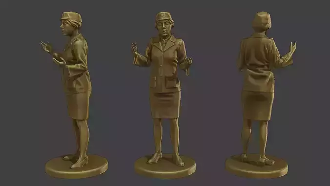  CzechoSlovak Female Communist Police FCCP1 7 3D print model