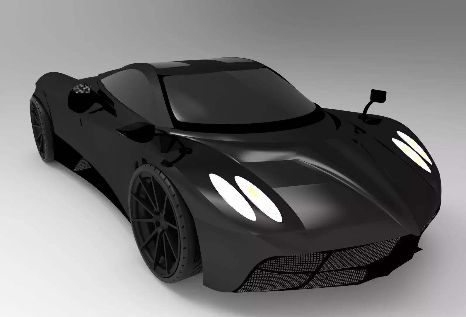 Sport car trim model 3D model_0