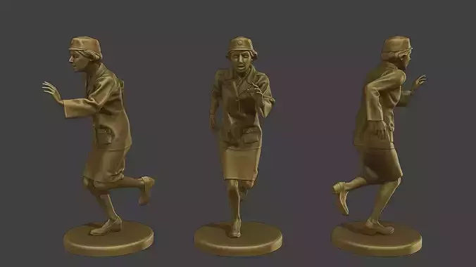 CzechoSlovak Female Communist Police FCCP1 8 3D print model