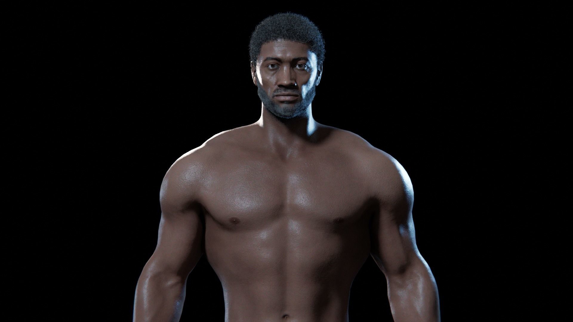 Kama - Rigged 8K African Character 3D model_23