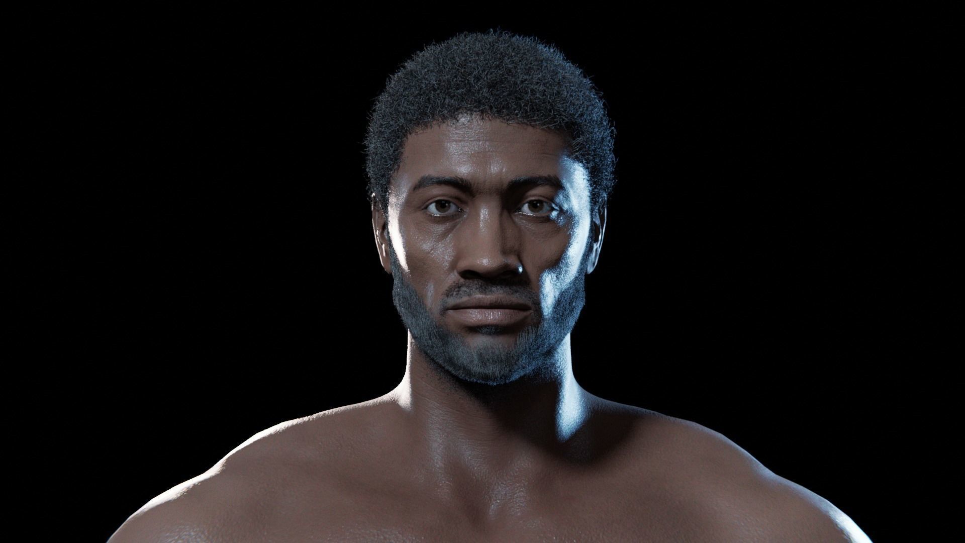 Kama - Rigged 8K African Character 3D model_26