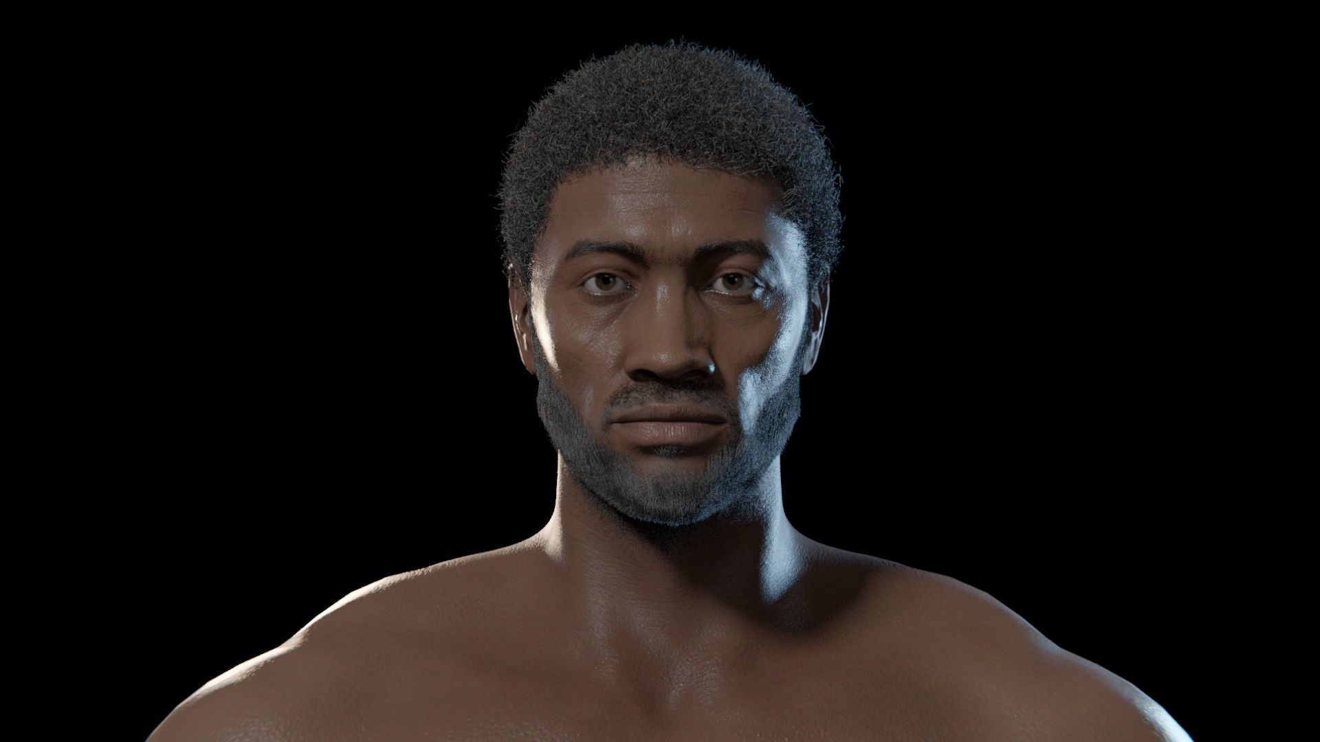 Kama - Rigged 8K African Character 3D model_9