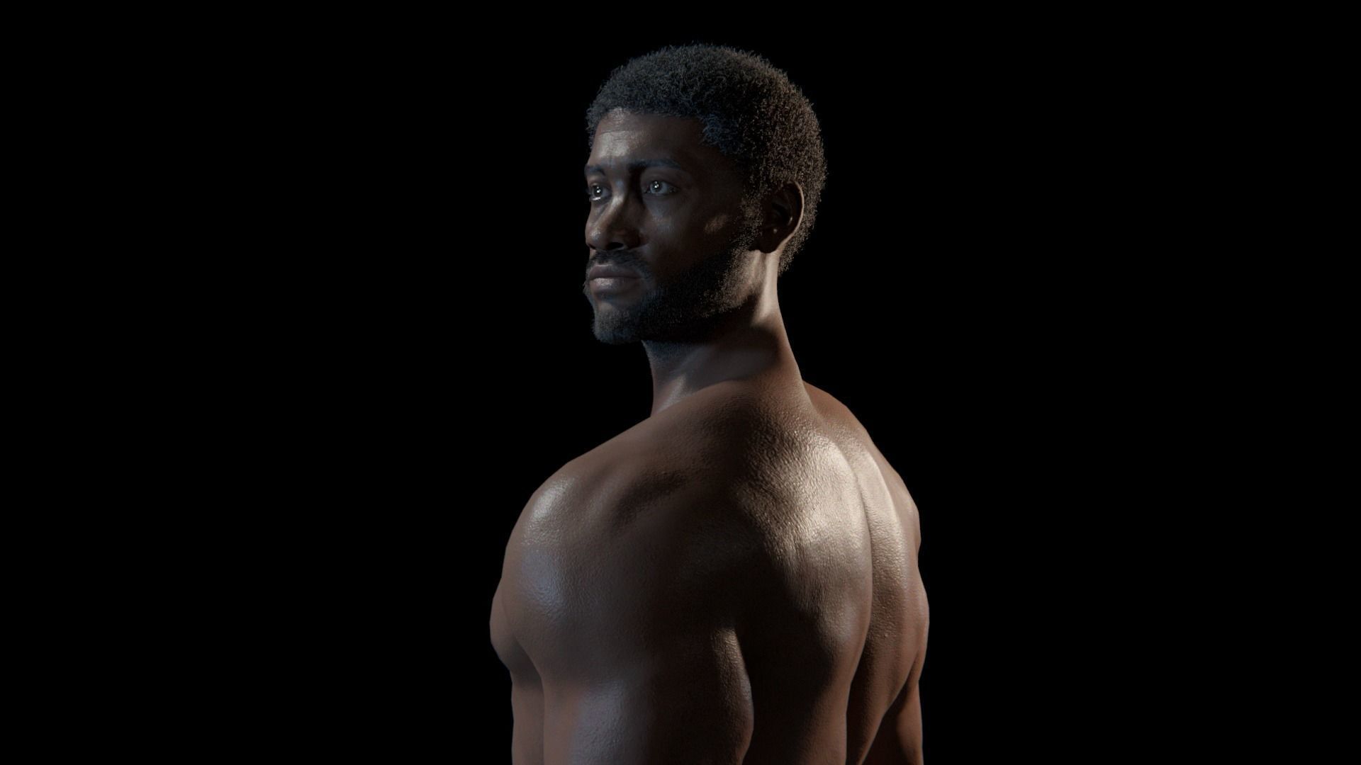 Kama - Rigged 8K African Character 3D model_13