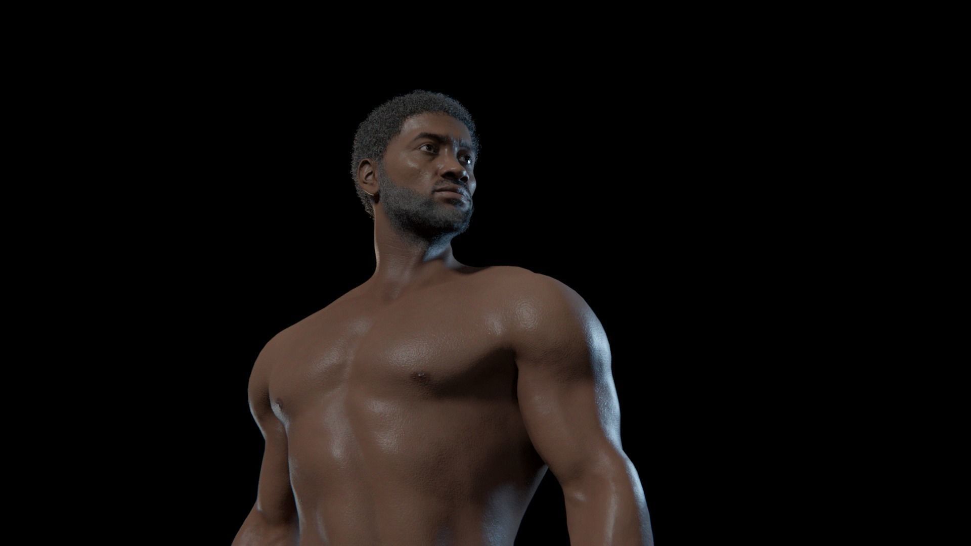 Kama - Rigged 8K African Character 3D model_16