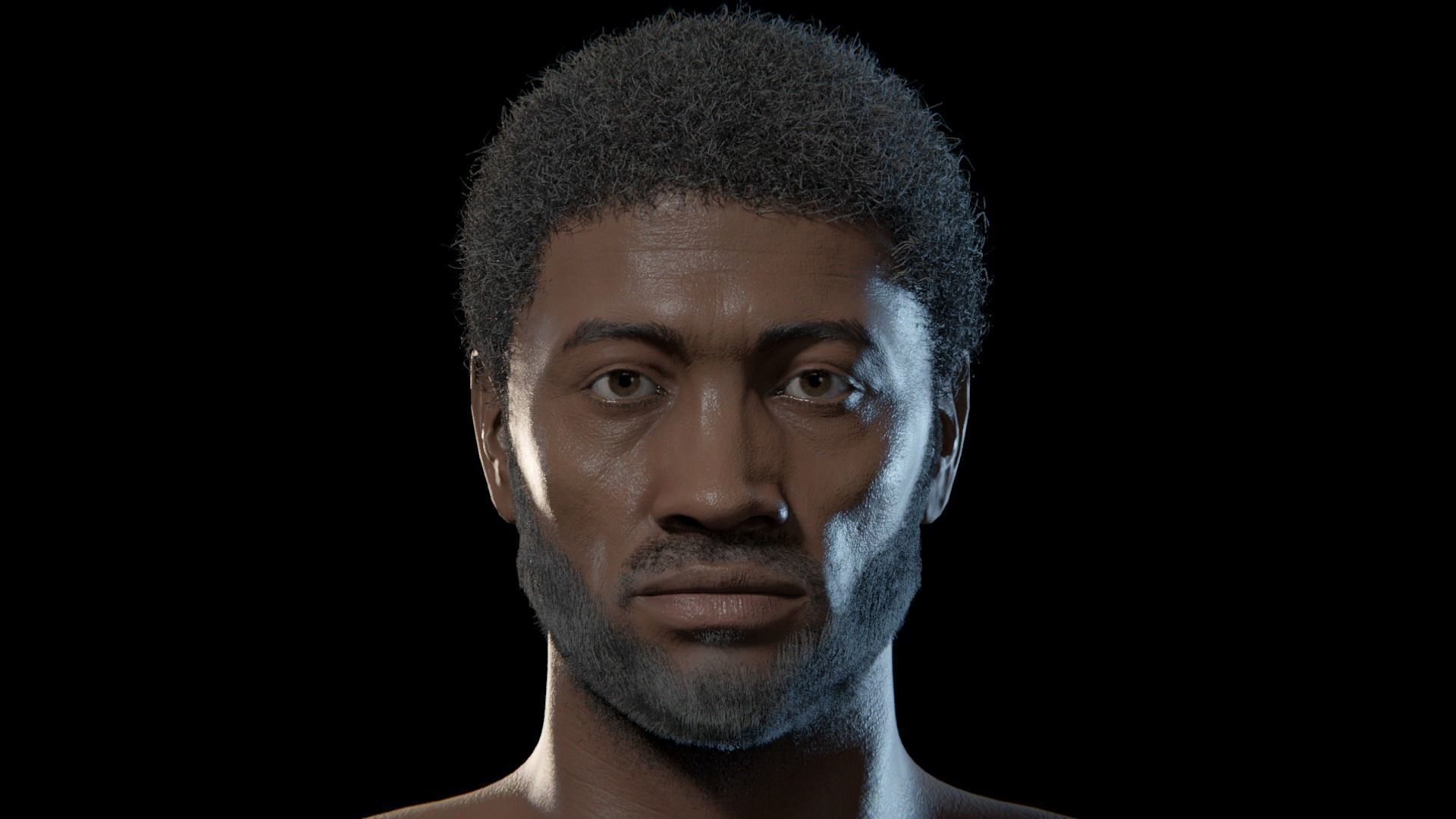 Kama - Rigged 8K African Character 3D model_7