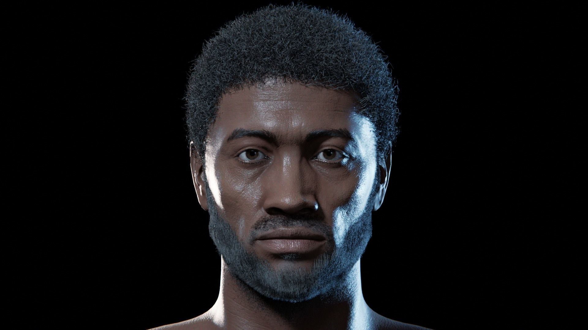 Kama - Rigged 8K African Character 3D model_24