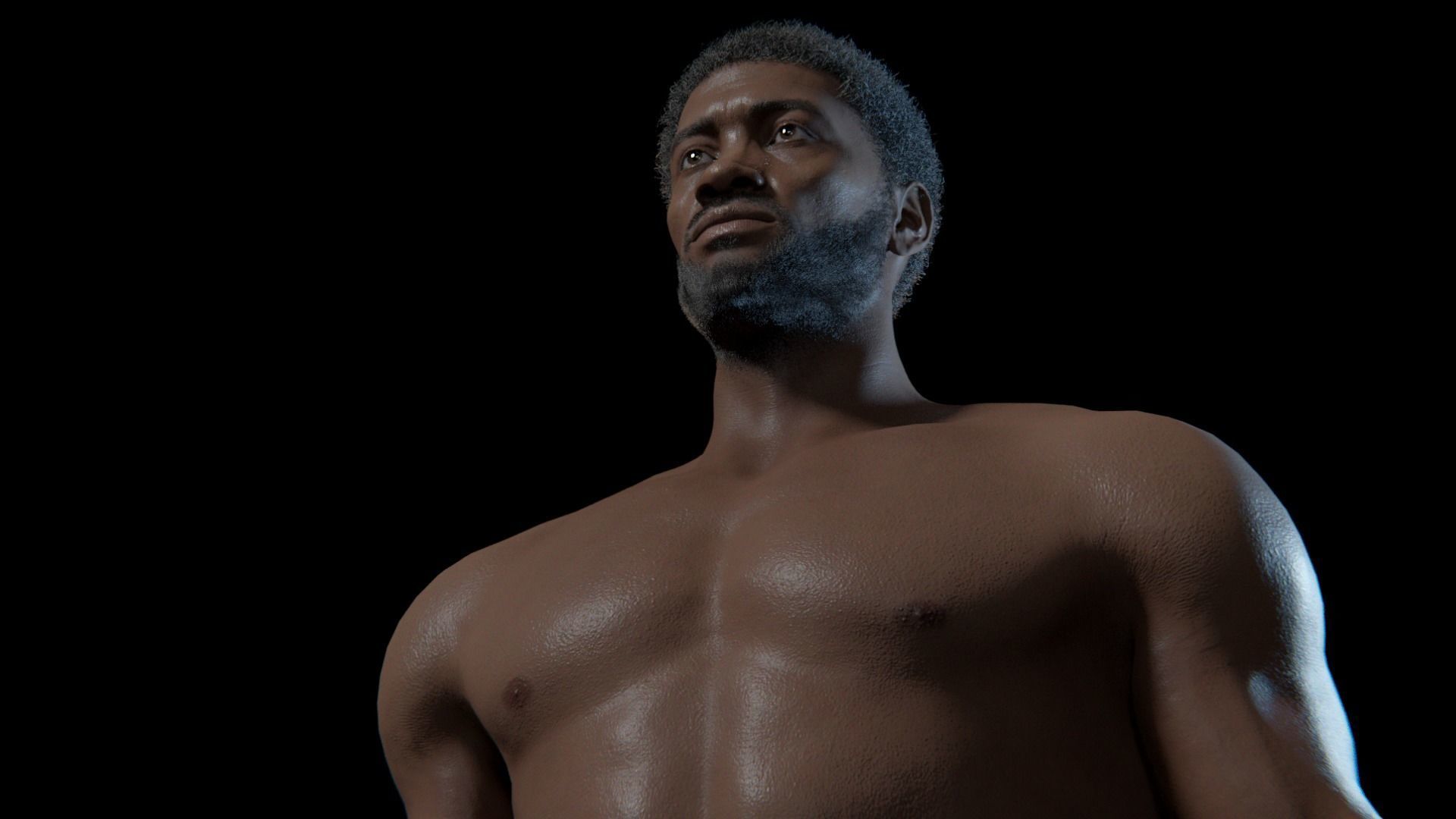 Kama - Rigged 8K African Character 3D model_10