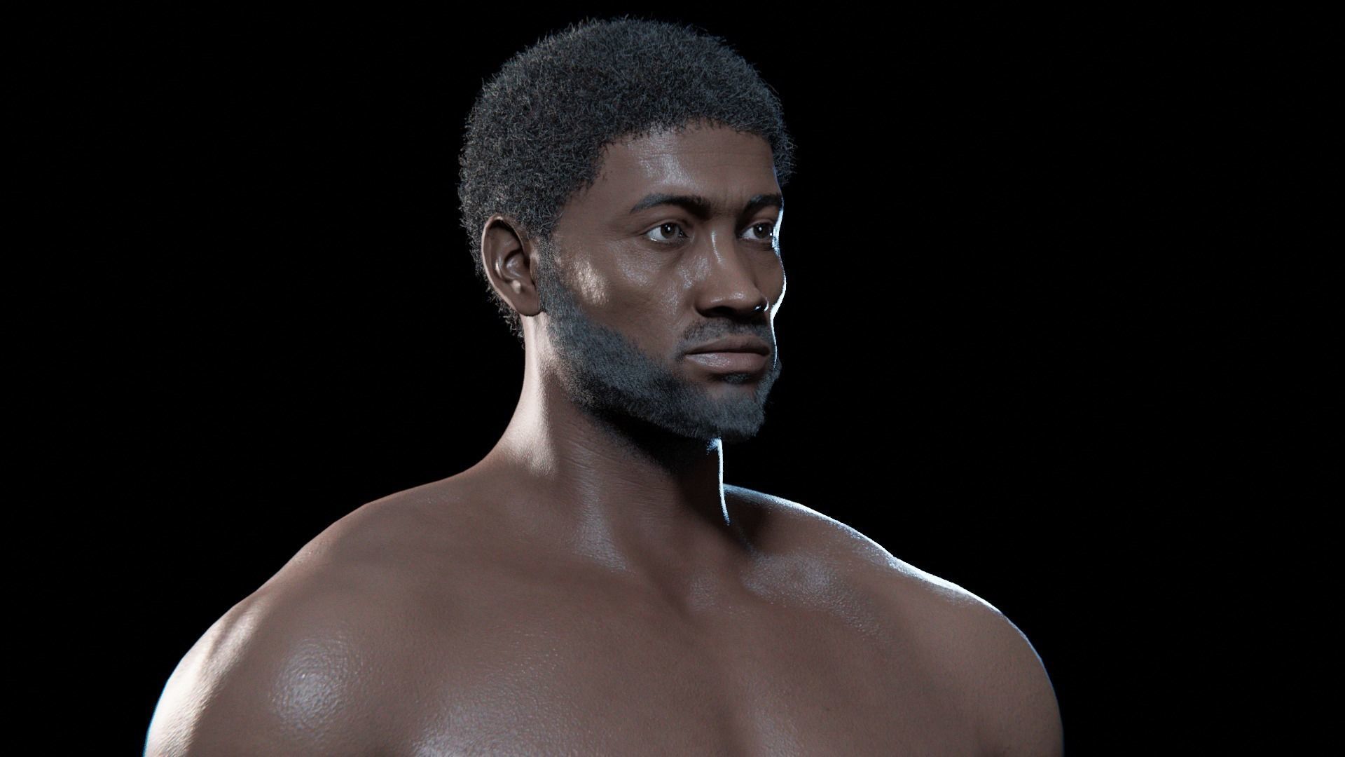 Kama - Rigged 8K African Character 3D model_25