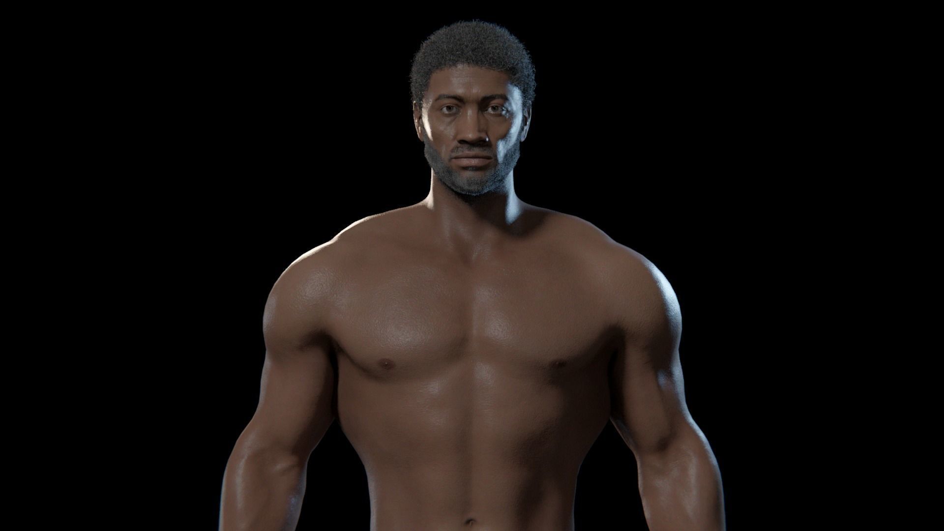 Kama - Rigged 8K African Character 3D model_6