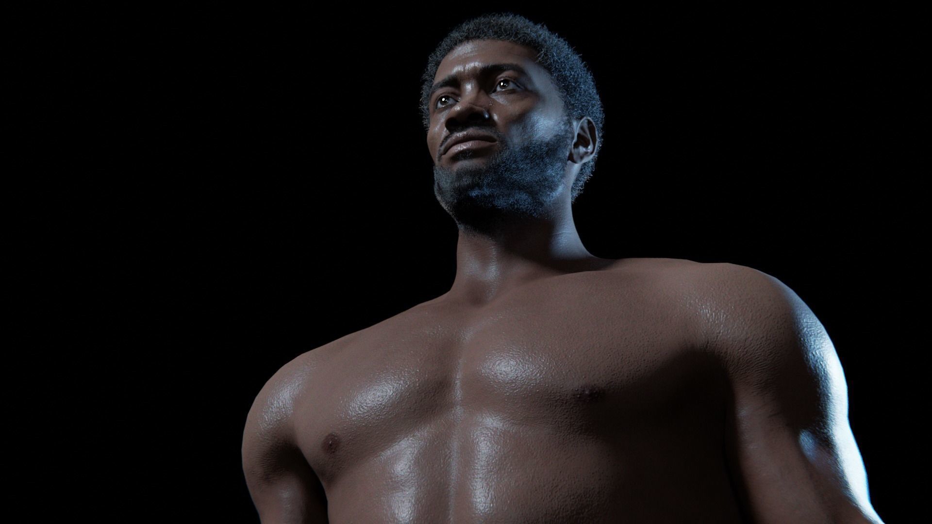 Kama - Rigged 8K African Character 3D model_27