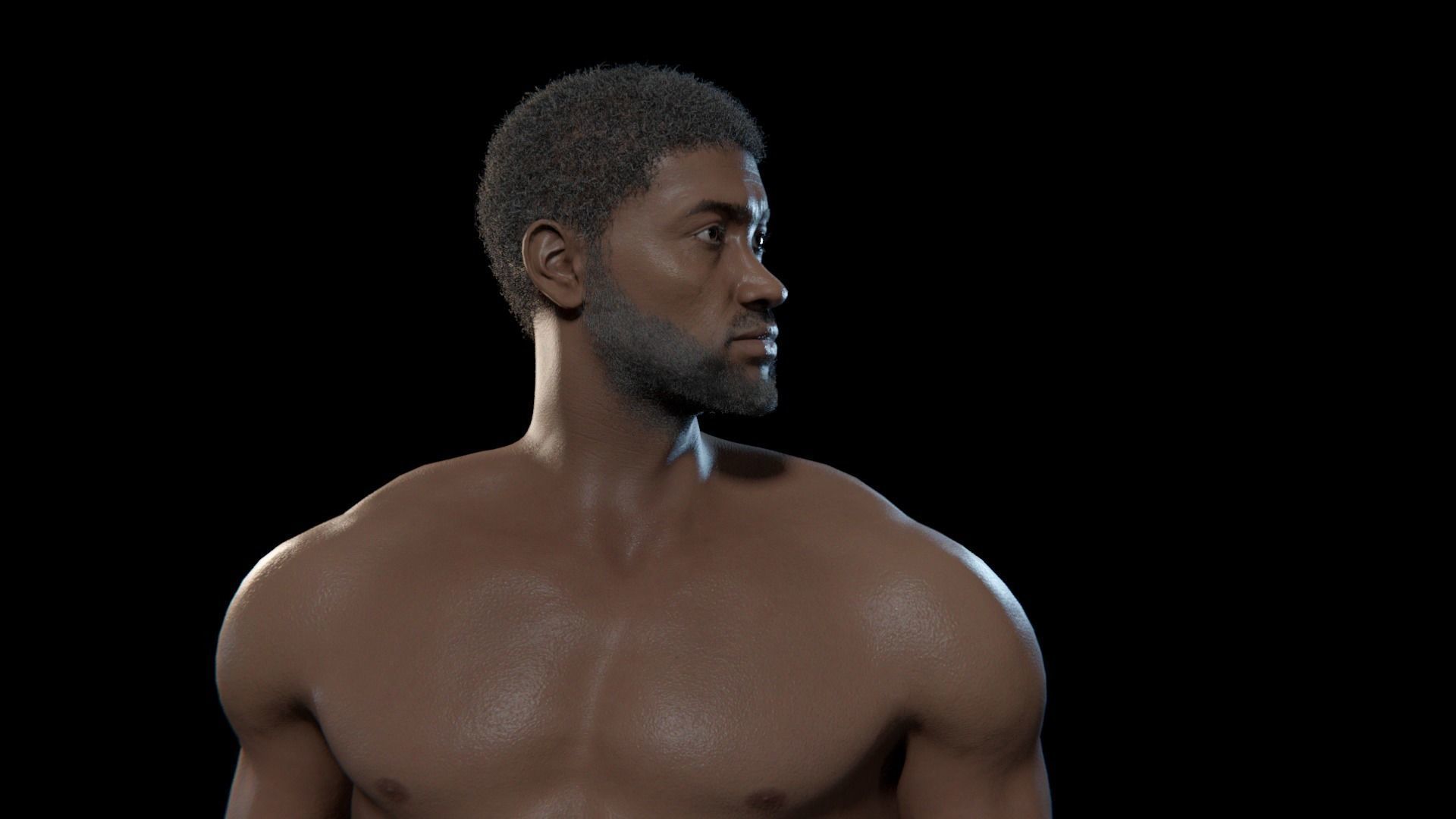 Kama - Rigged 8K African Character 3D model_15