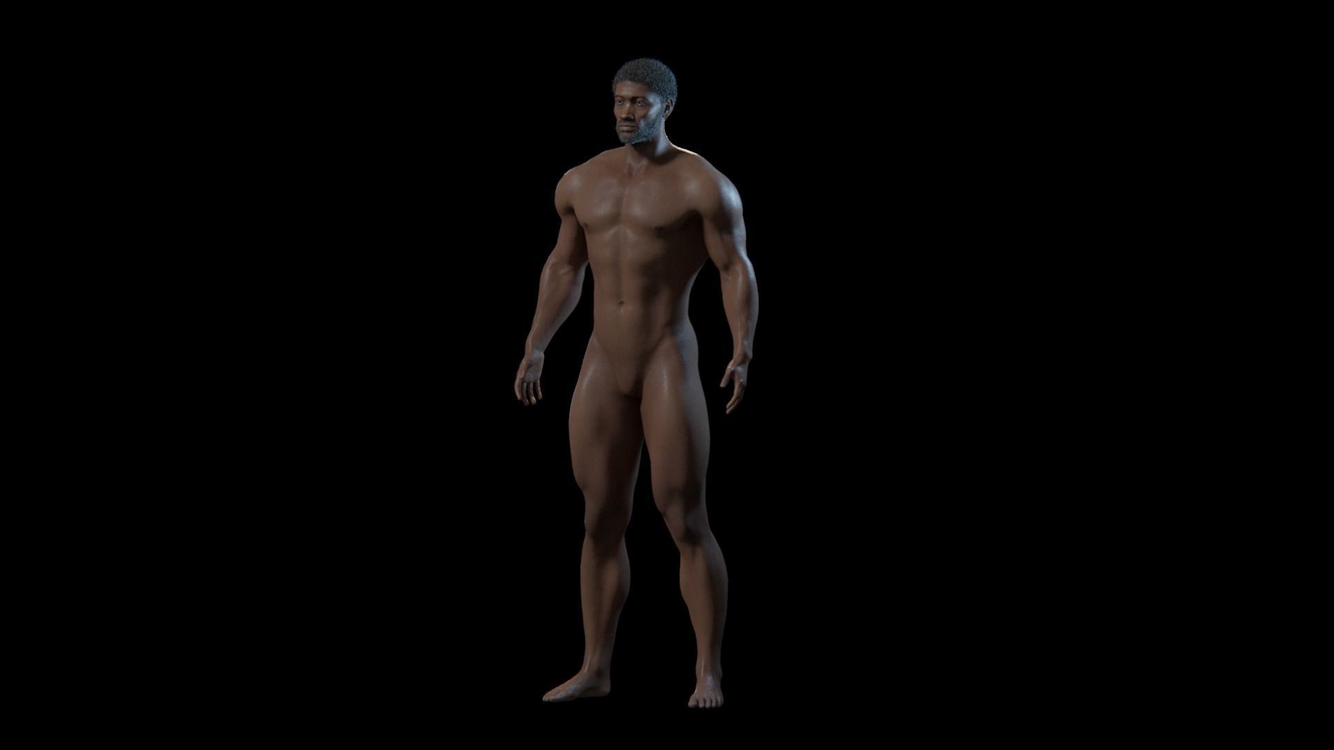 Kama - Rigged 8K African Character 3D model_18