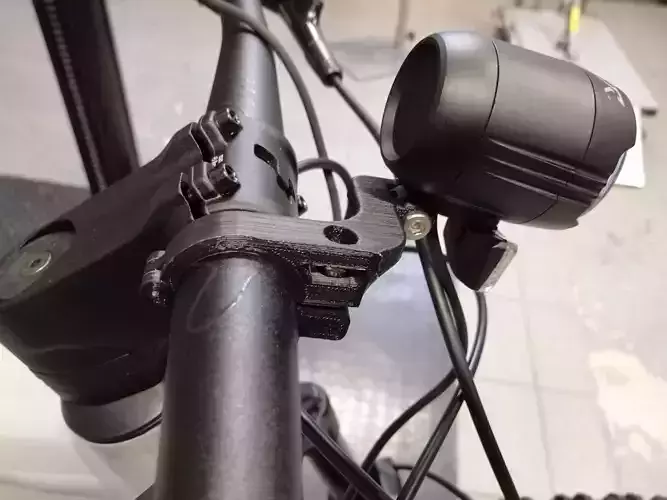 Bike handlebar light mount  3D print model