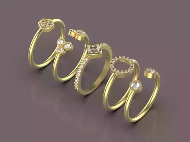 5 printable gold engagement ring