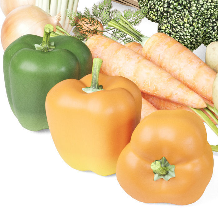 Vegetable basket 3D model_3