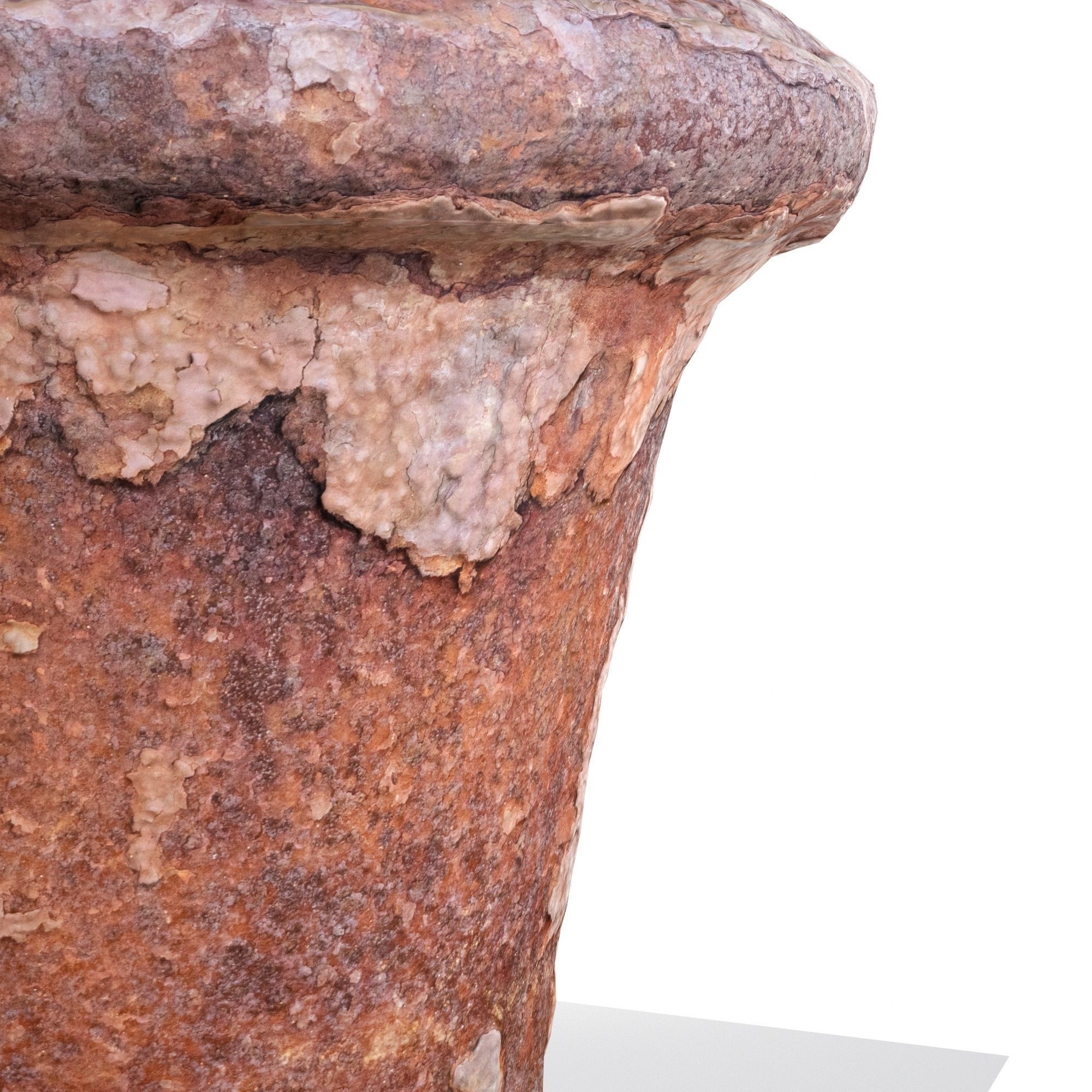 Old Rusted Mooring 01 Low-poly 3D model_6