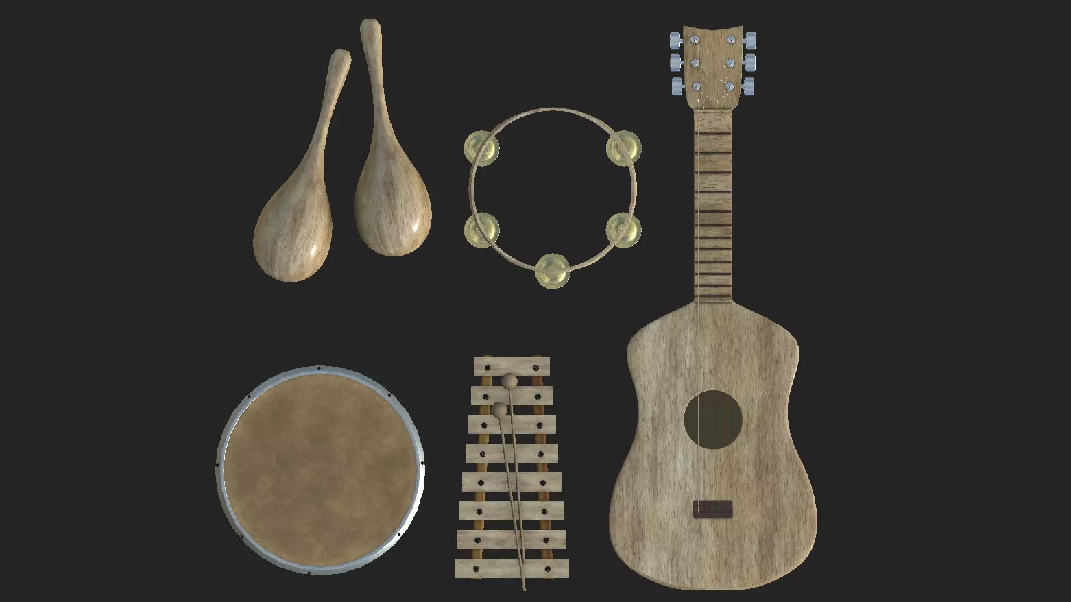 Musical intrument Free 3D model