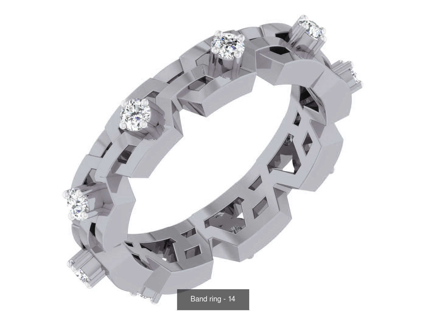 95 Band ring 3D Model Collection_95