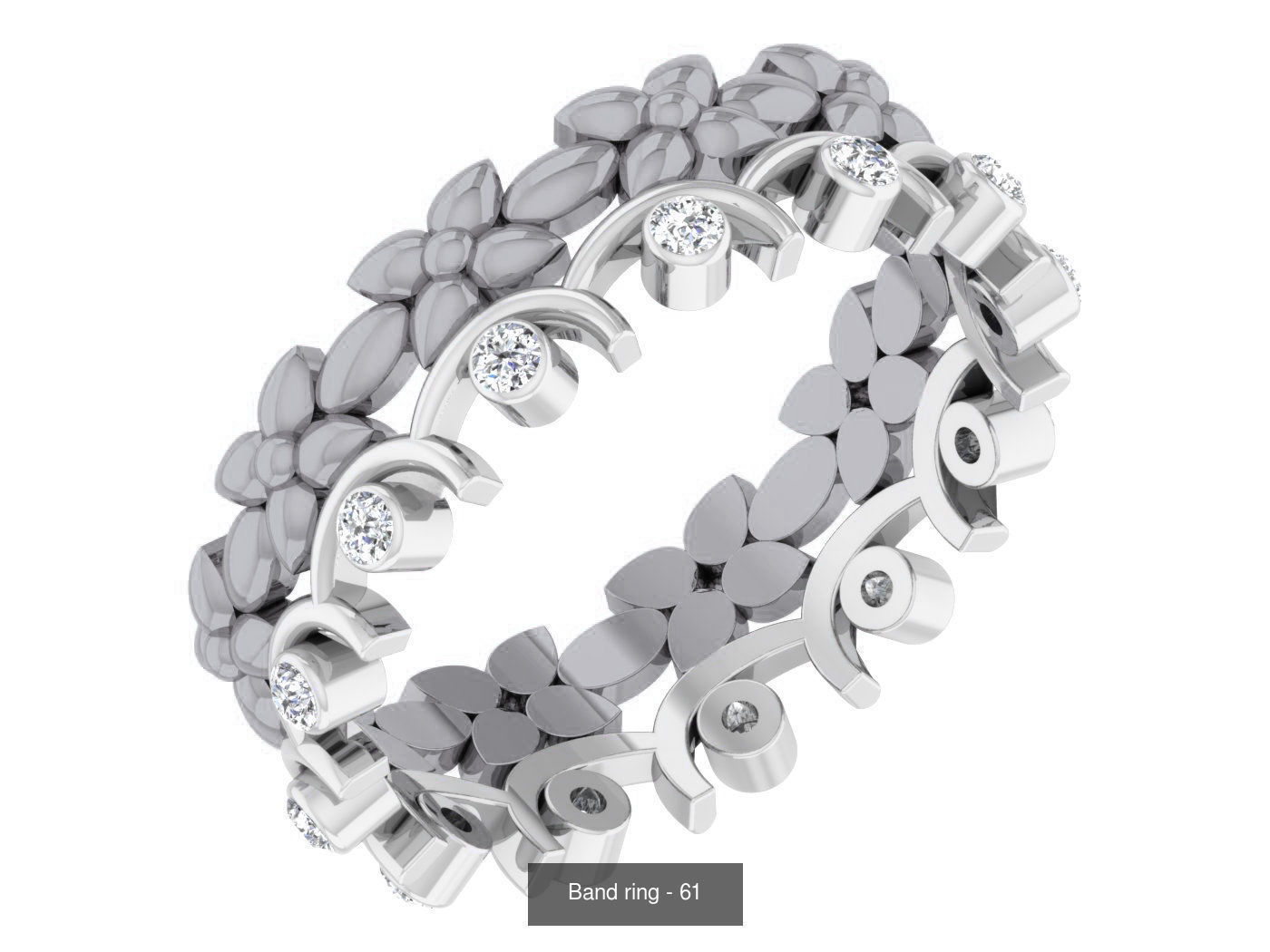 95 Band ring 3D Model Collection_45