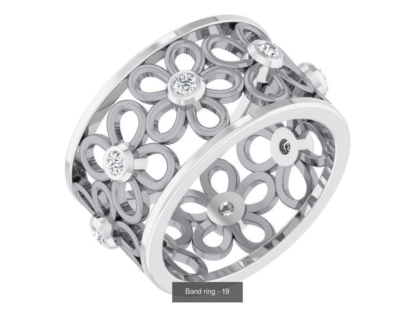 95 Band ring 3D Model Collection_90