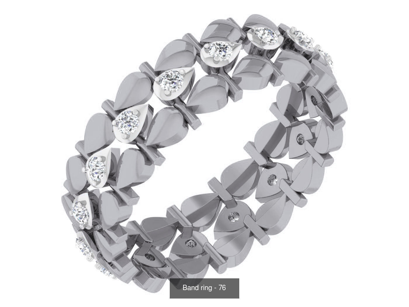 95 Band ring 3D Model Collection_29