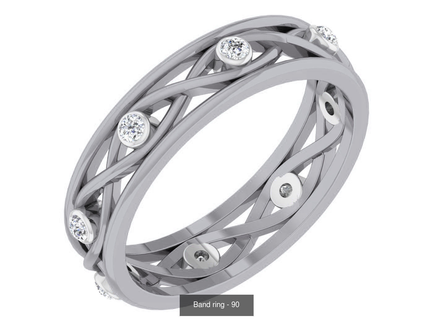 95 Band ring 3D Model Collection_15
