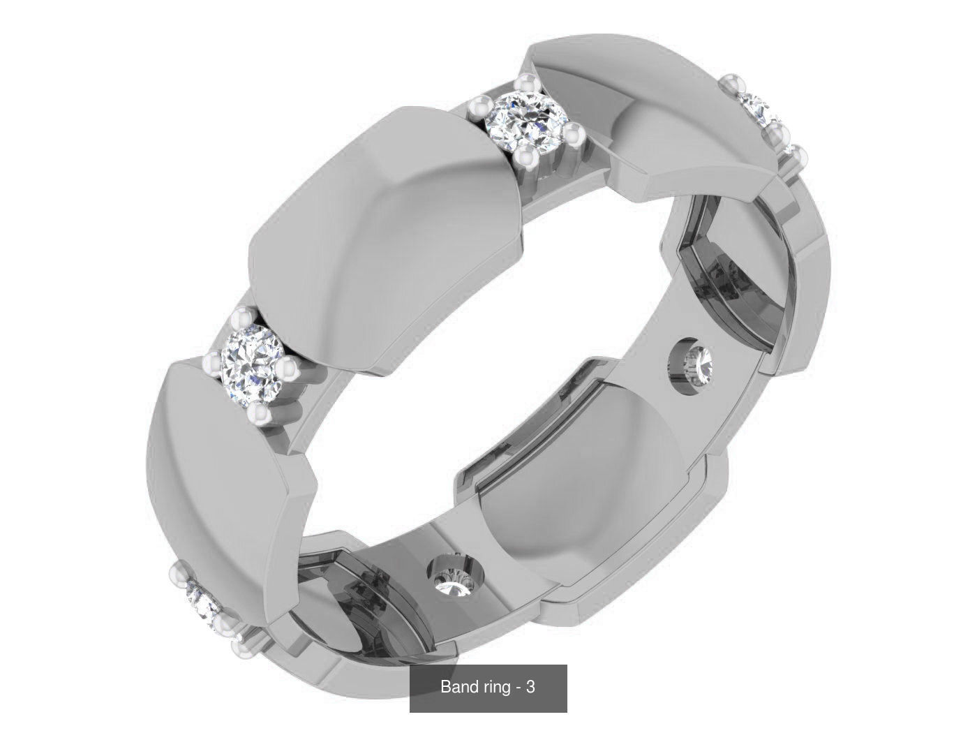 95 Band ring 3D Model Collection_78