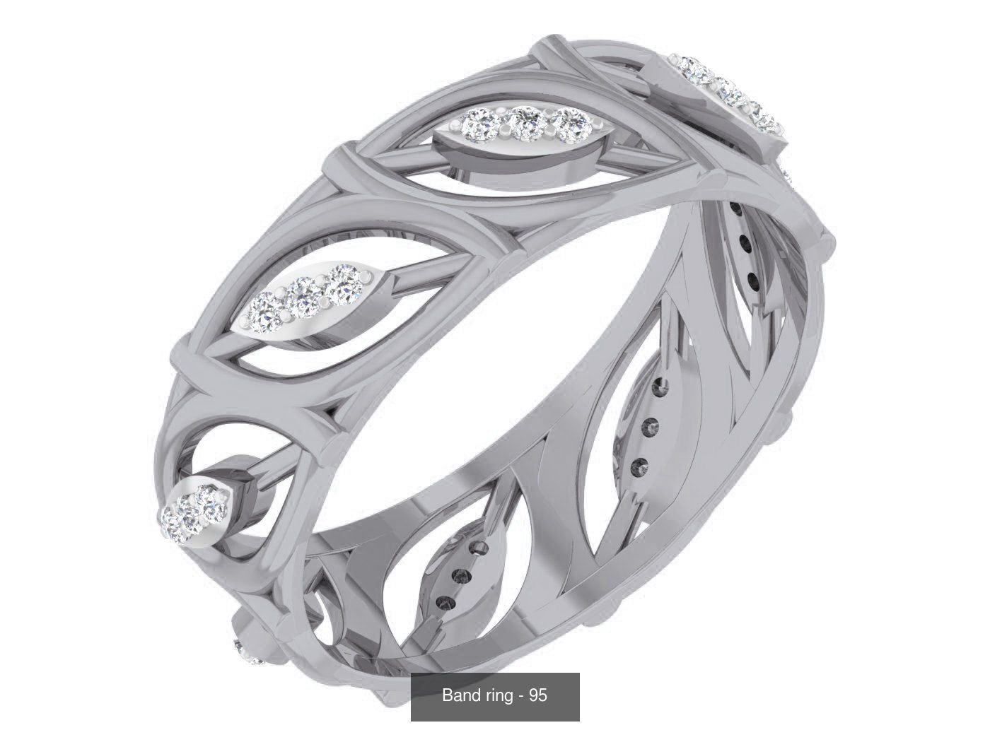 95 Band ring 3D Model Collection_11