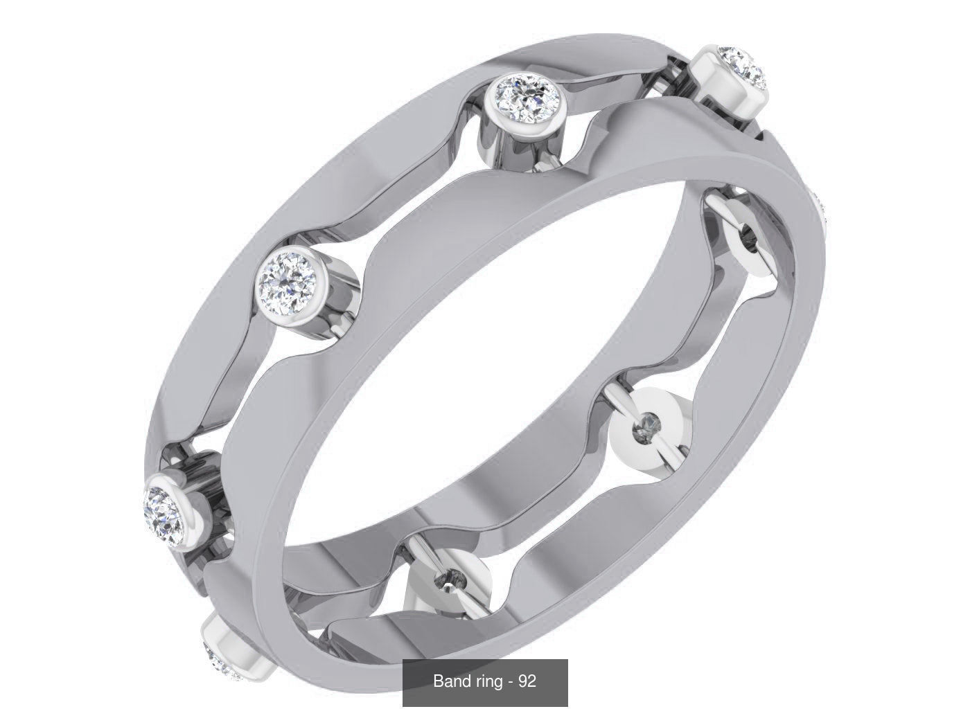 95 Band ring 3D Model Collection_13